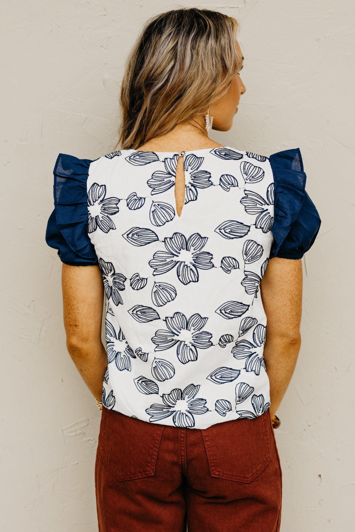 The Breckin Floral Embroidered Top