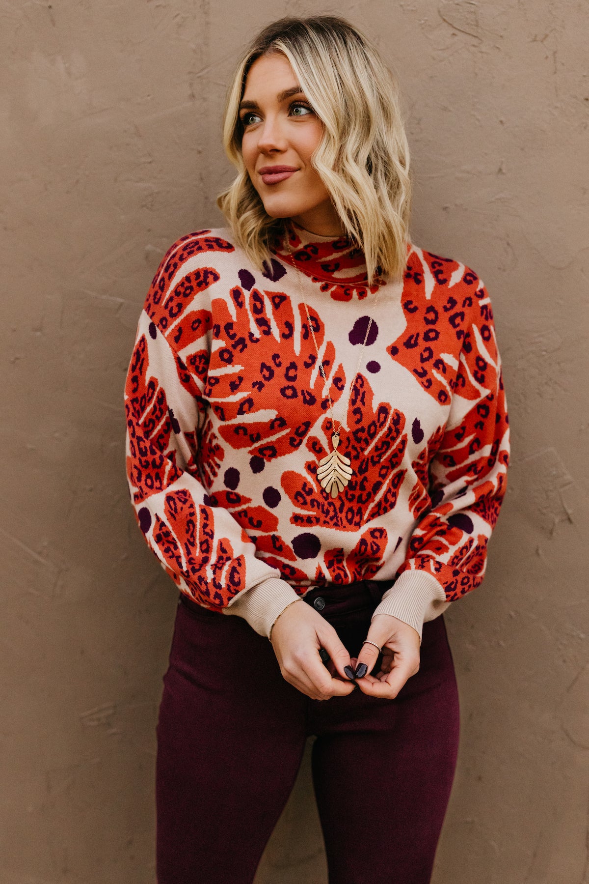 The Caylee Mock Neck Sweater  - FINAL SALE