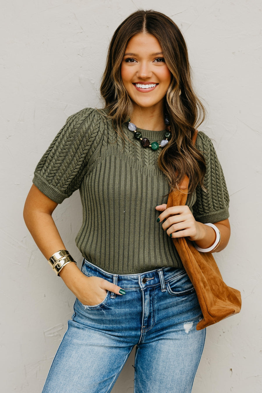 The Kairo Cable Knit Sweater Top