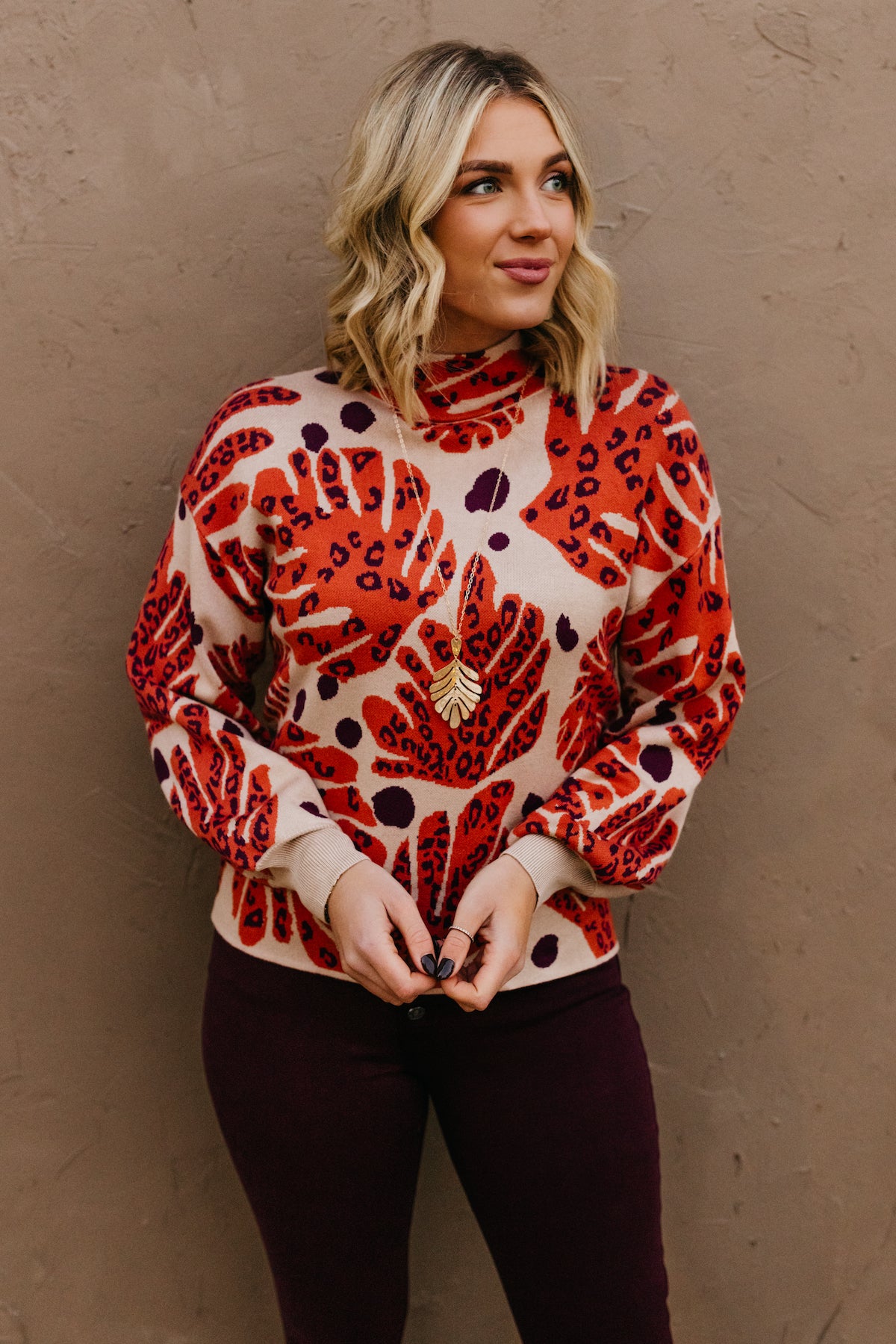 The Caylee Mock Neck Sweater  - FINAL SALE