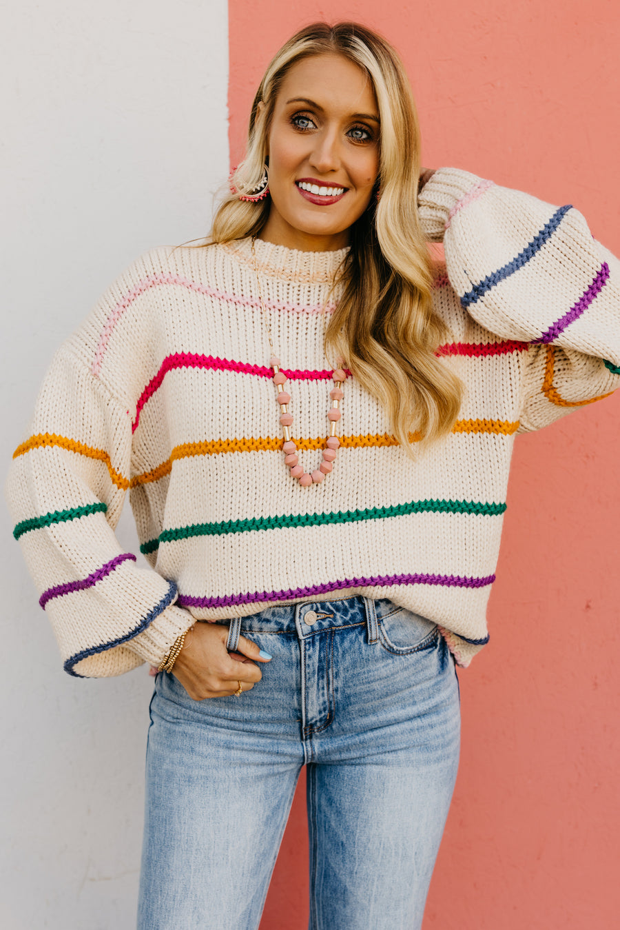The Lola Multi Striped Sweater