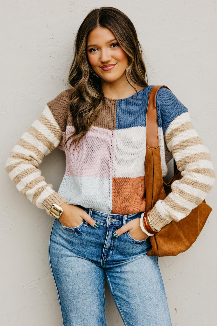The Mystery Multi Color Block Sweater
