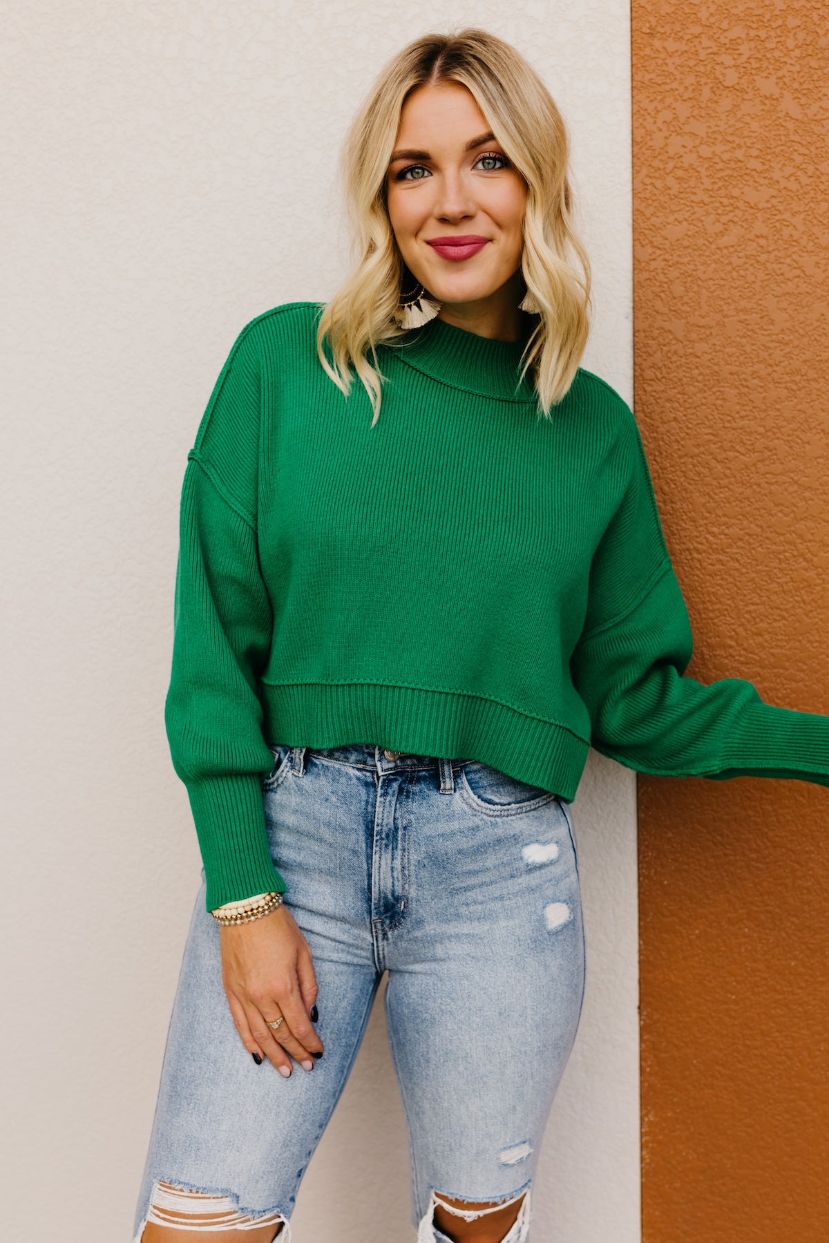 The Amos Oversized Side Slit Sweater  - FINAL SALE