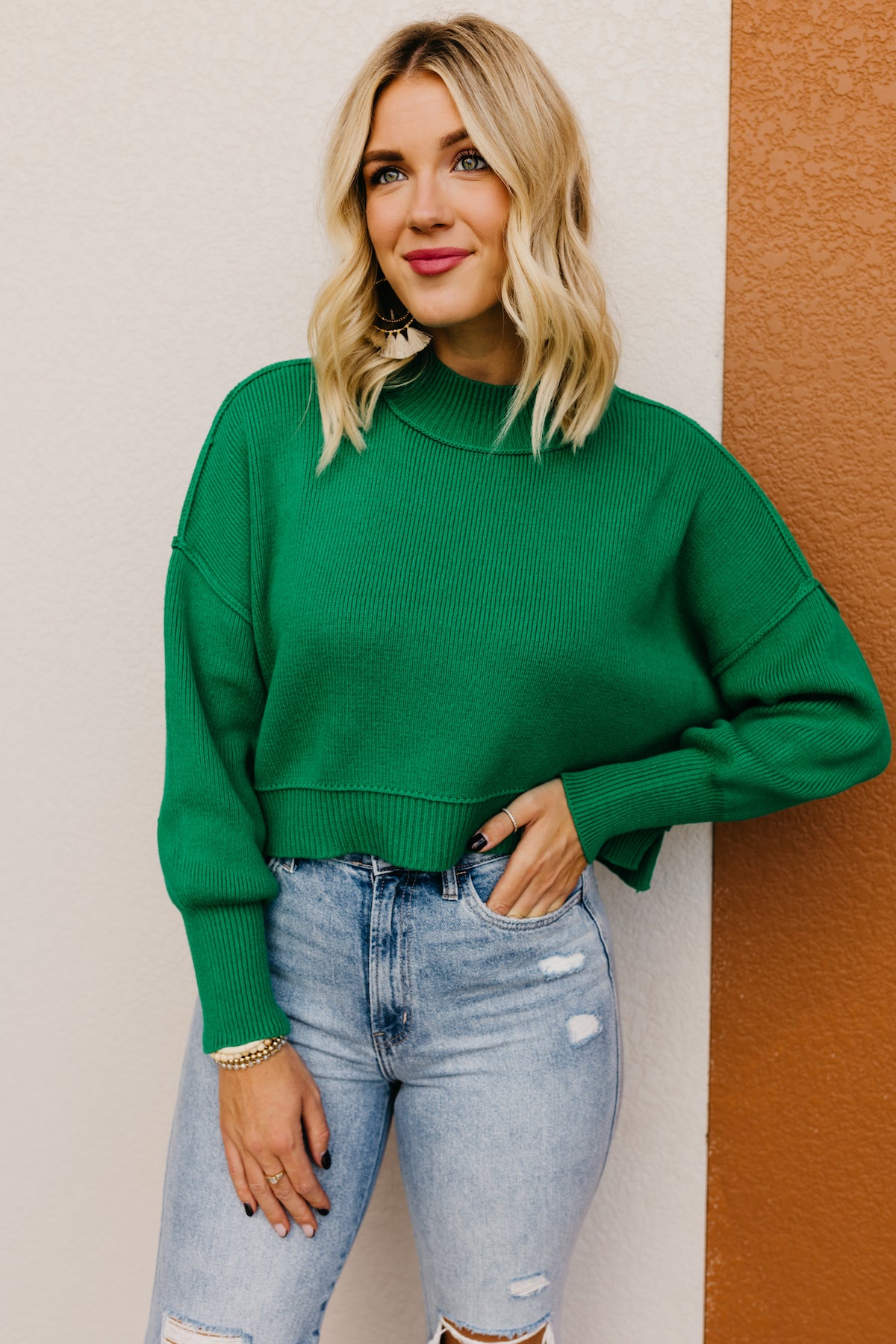 The Amos Oversized Side Slit Sweater  - FINAL SALE