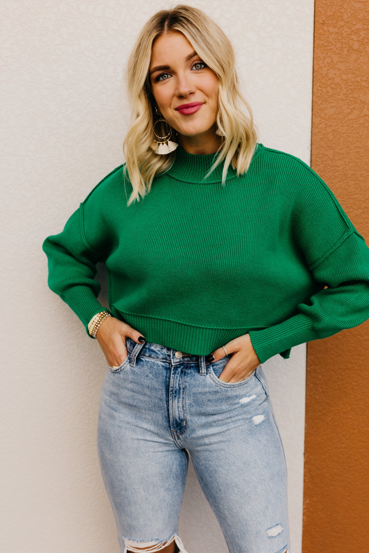 The Amos Oversized Side Slit Sweater  - FINAL SALE