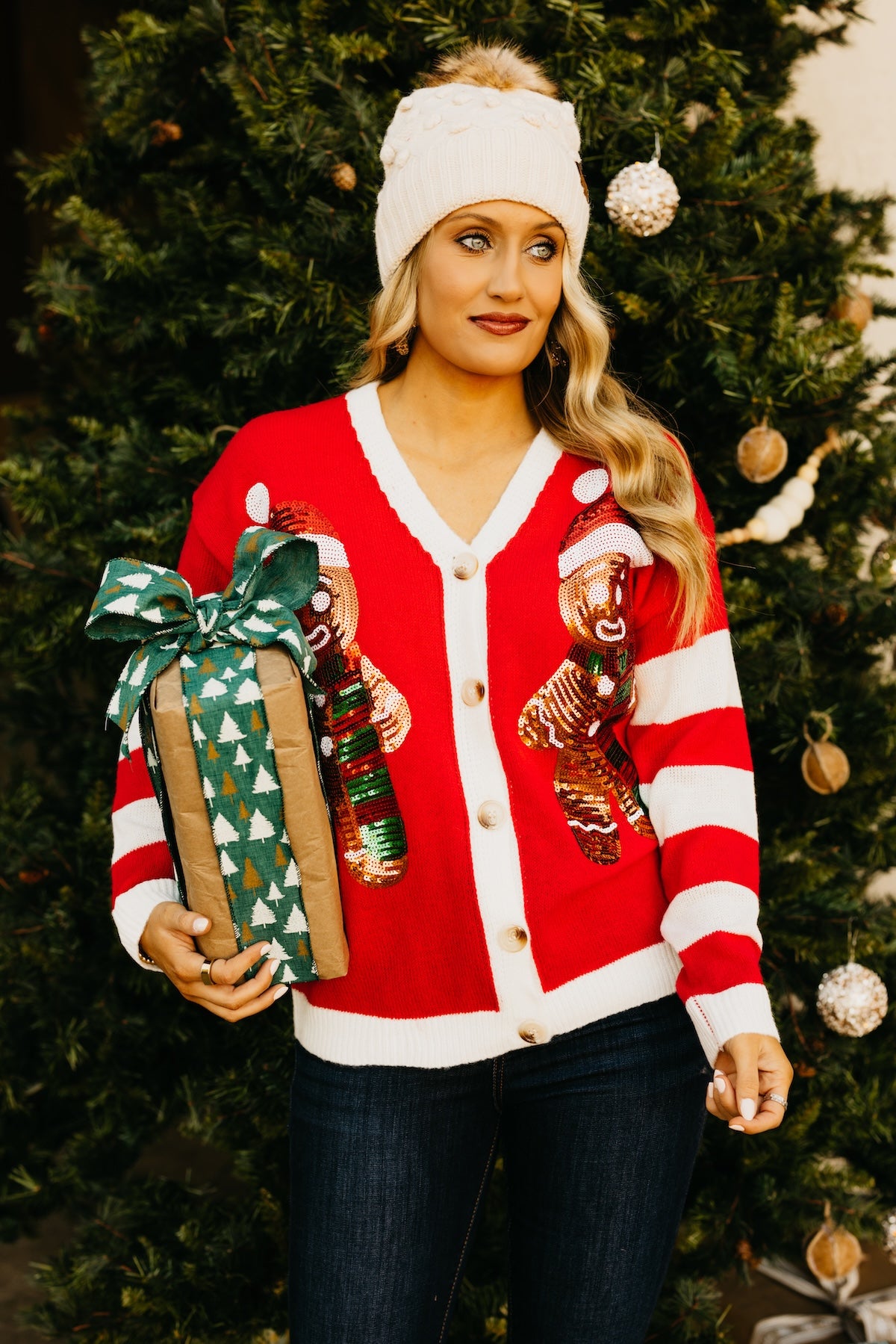 The Gingerbread Man Sequin Cardigan