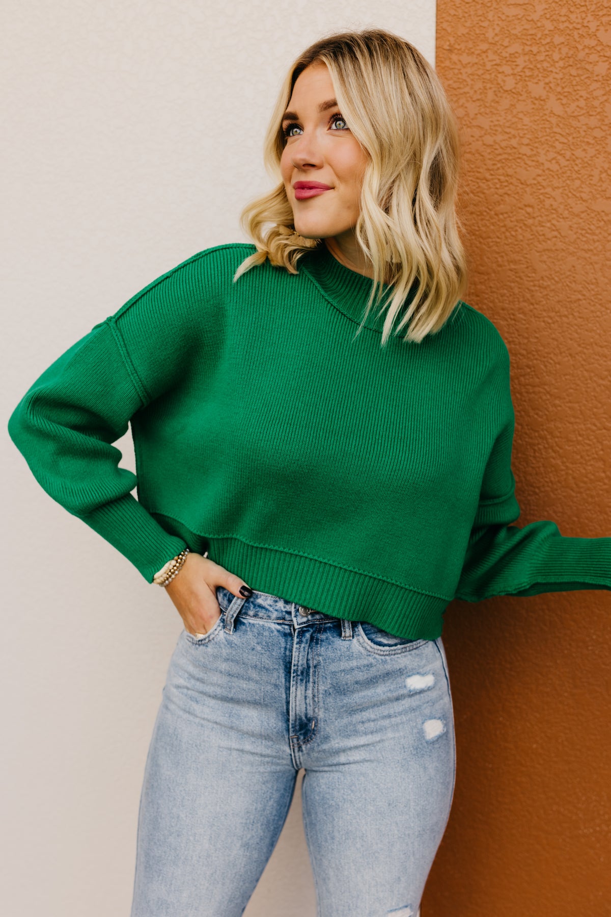 The Amos Oversized Side Slit Sweater  - FINAL SALE