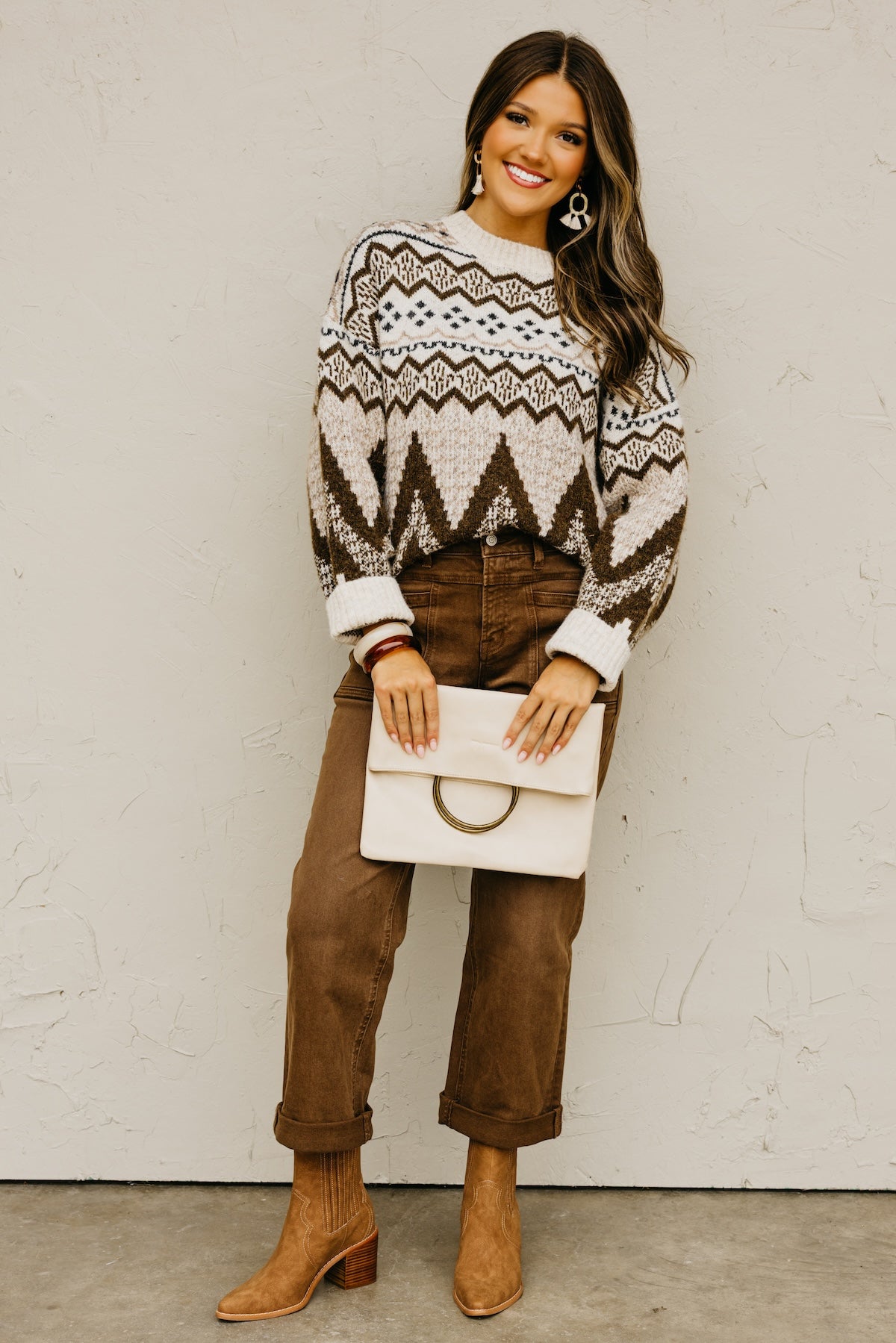 The Trina Fair Isle Print Sweater