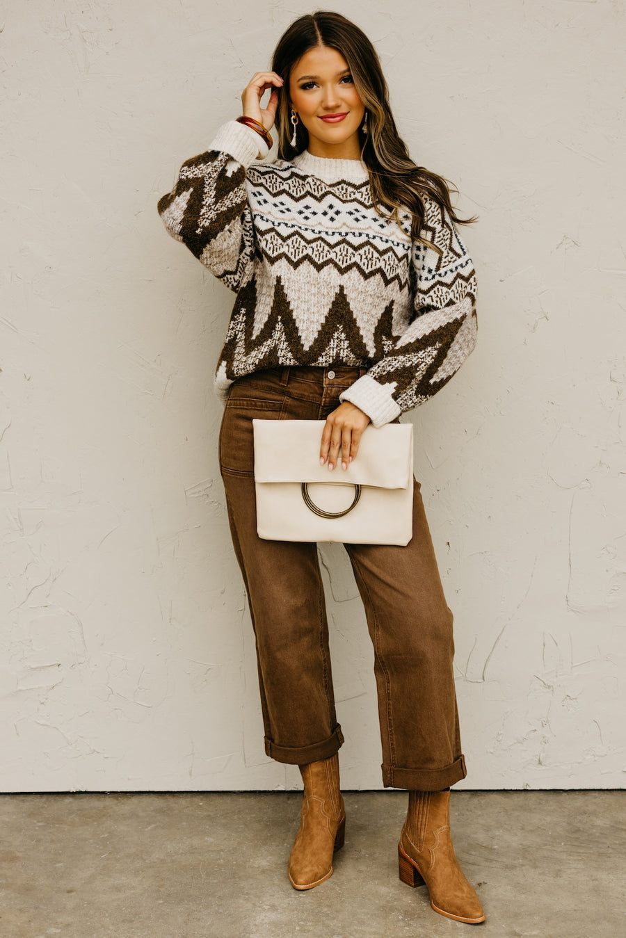 The Trina Fair Isle Print Sweater