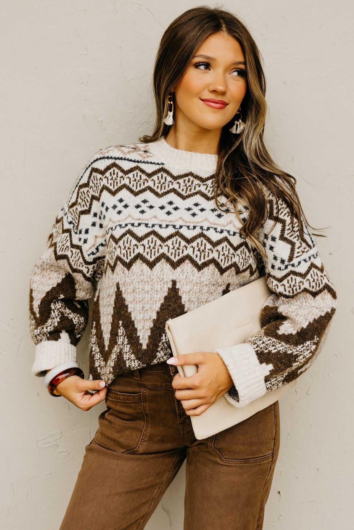 The Trina Fair Isle Print Sweater
