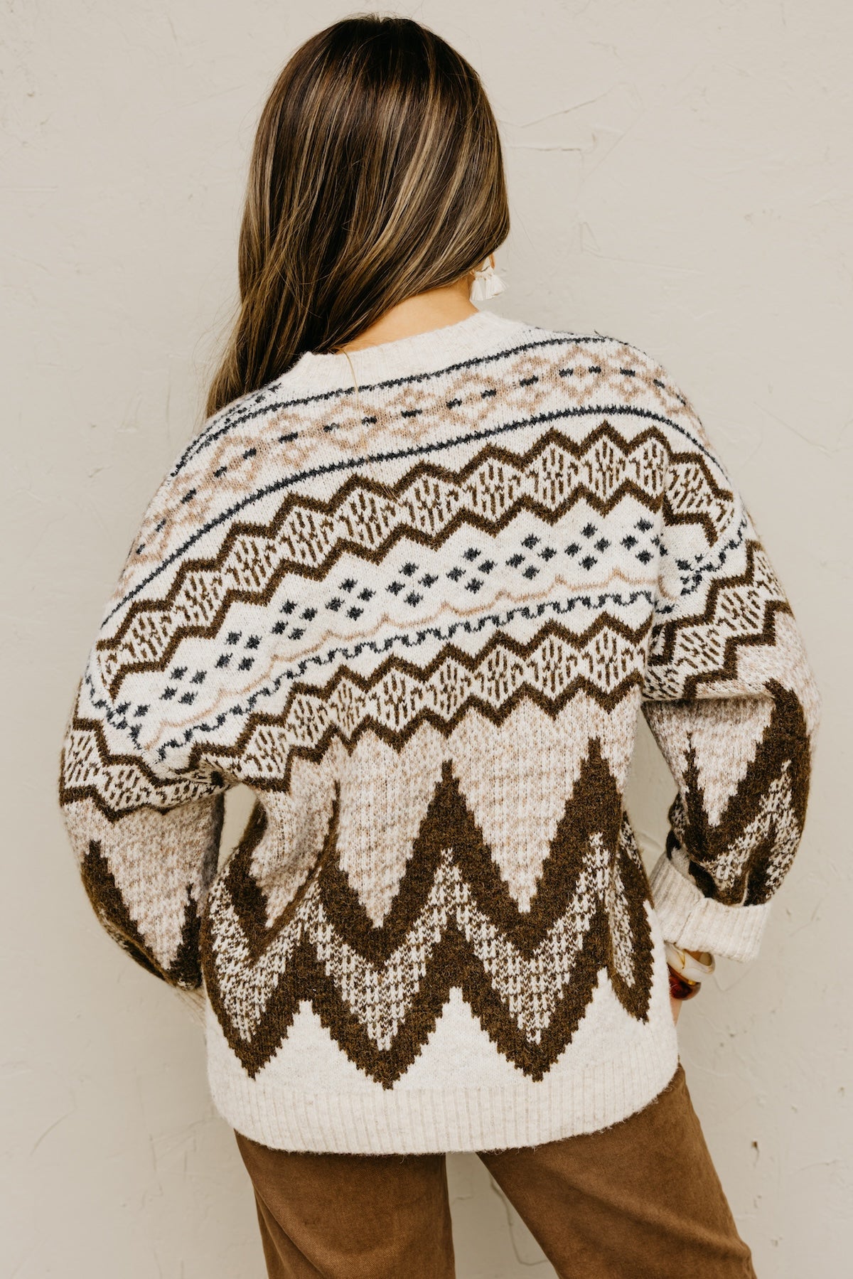 The Trina Fair Isle Print Sweater