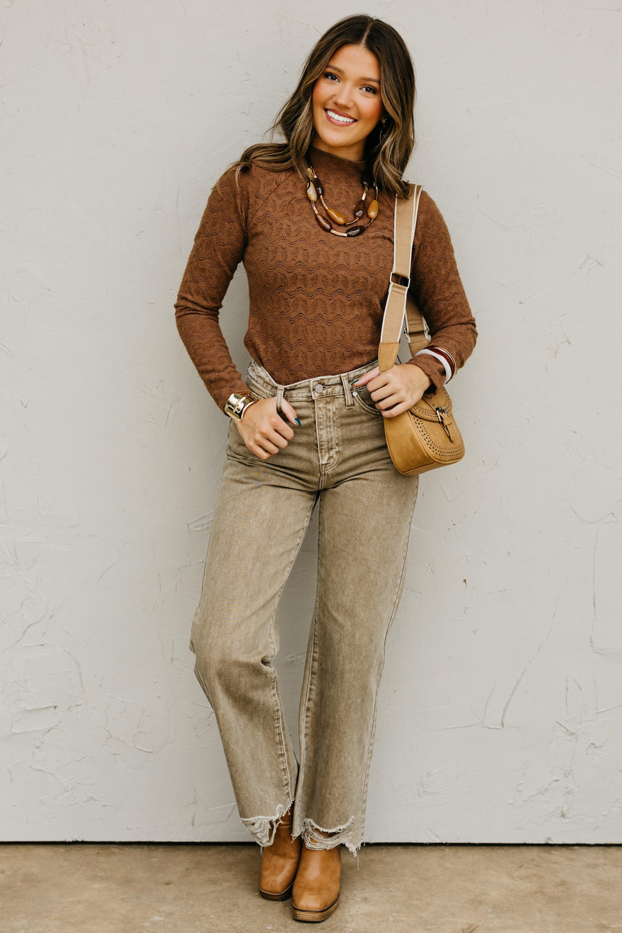 The Belle Mock Neck Top