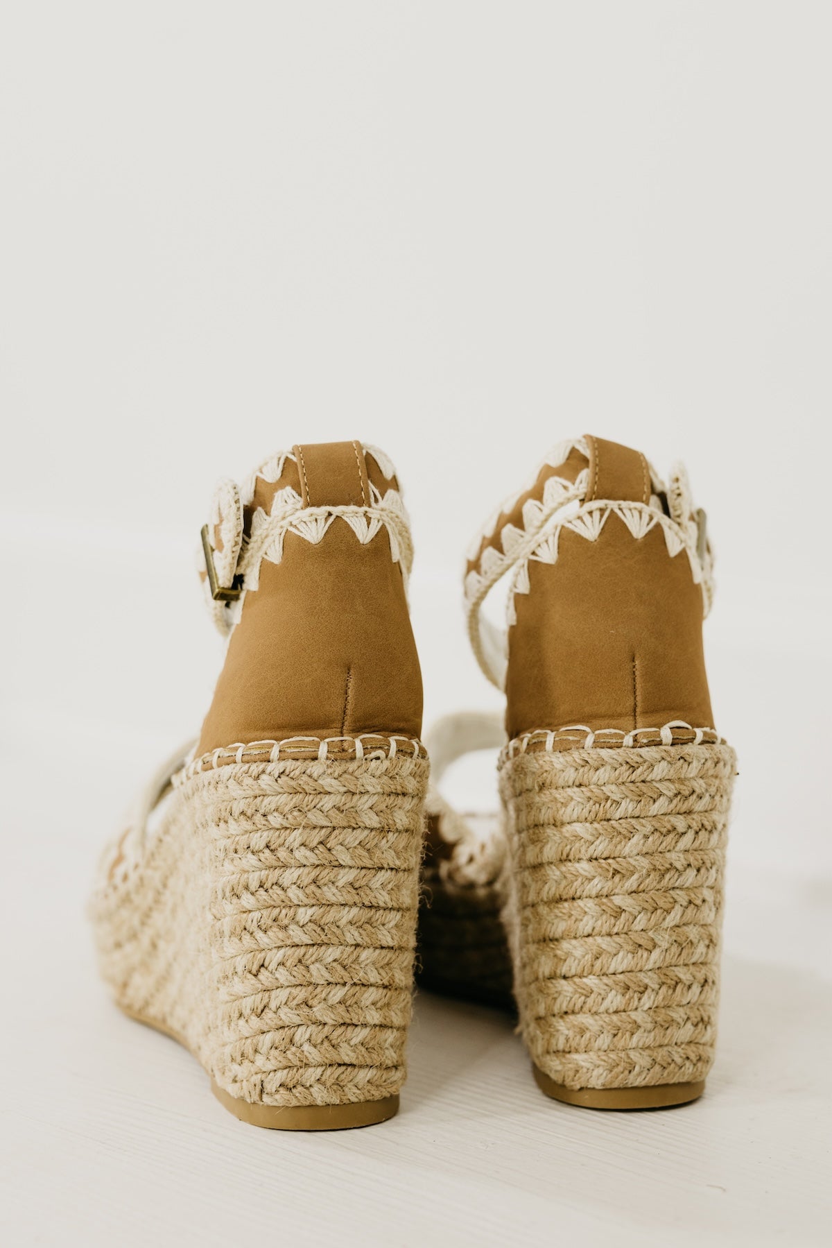 The Essie Embroidered Strap Espadrille Wedge Sandal