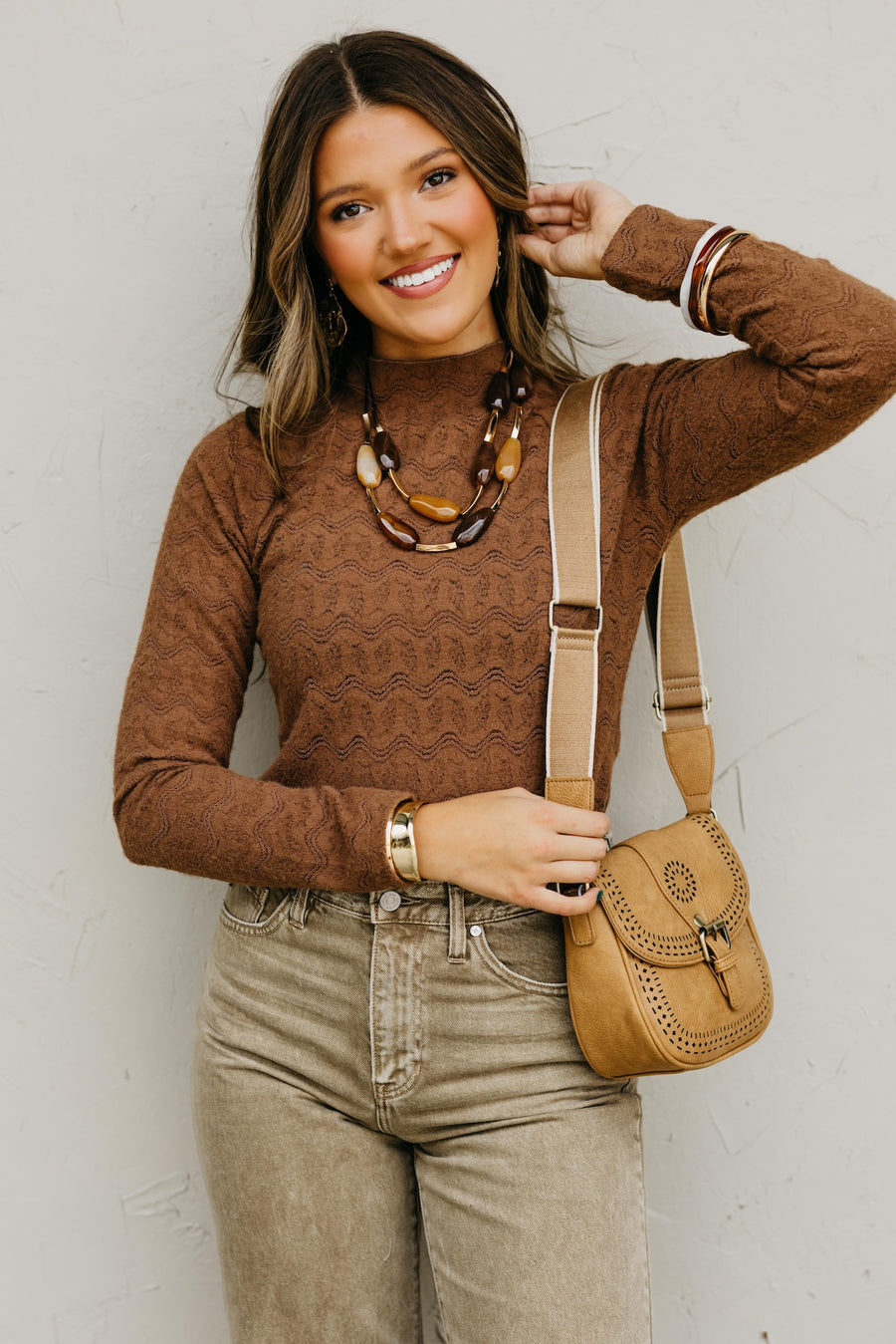 The Belle Mock Neck Top