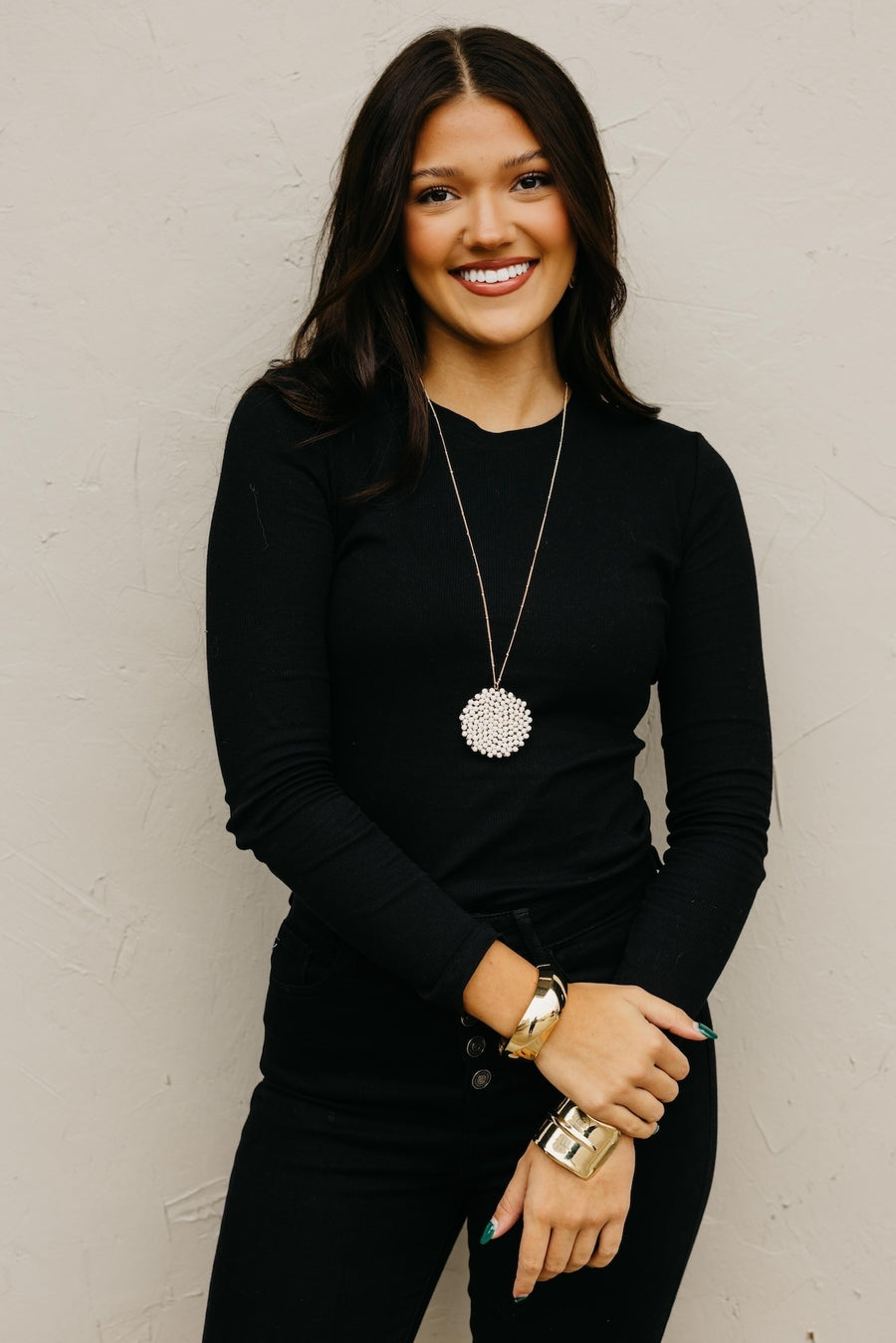 The Essential Long Sleeve Mini Ribbed Tee