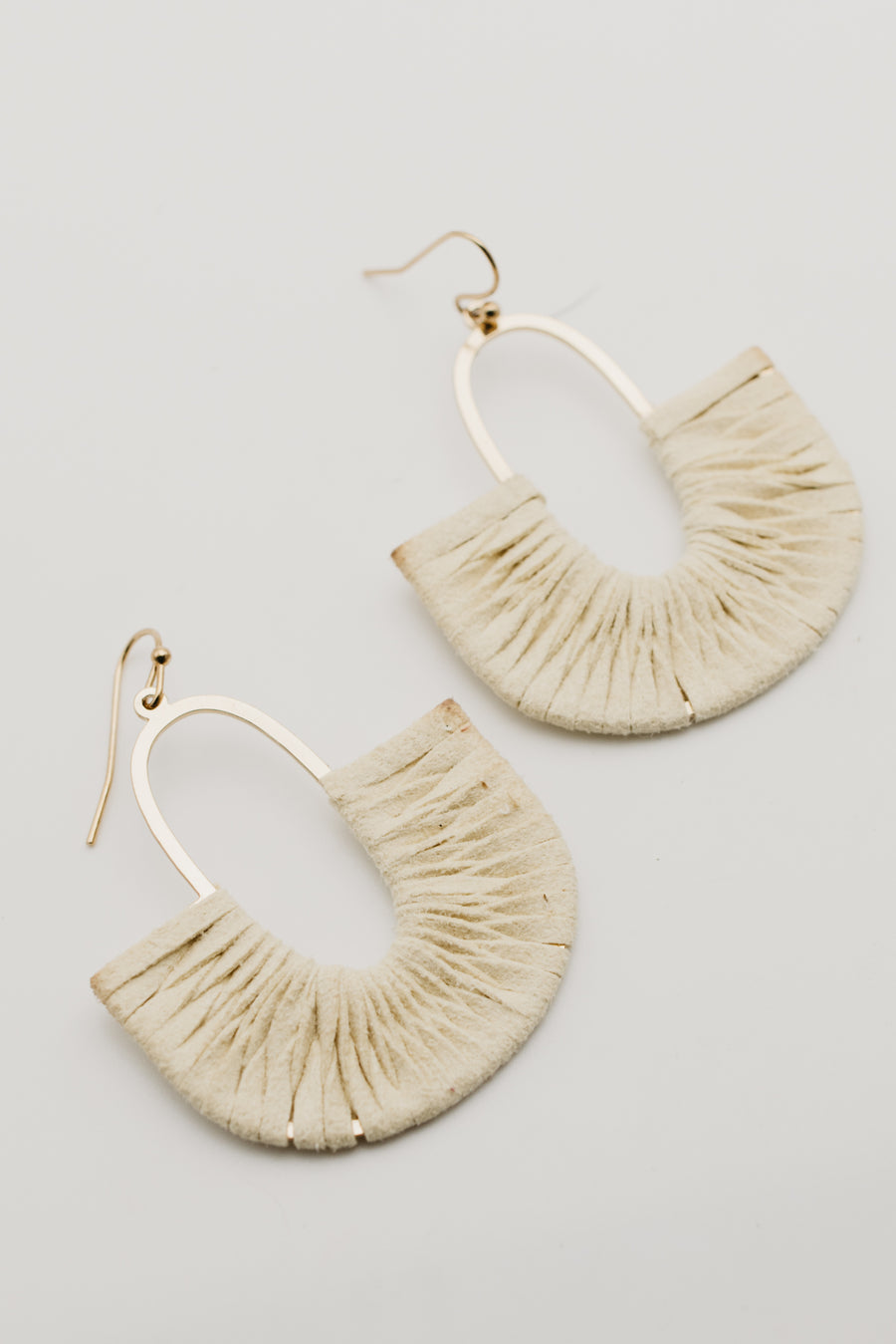 The Lena Suede Wrapped Earring
