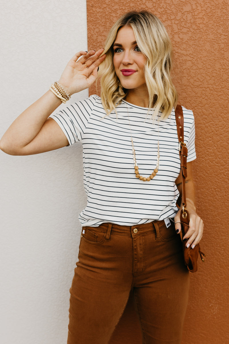 The Sally Striped Staple Tee