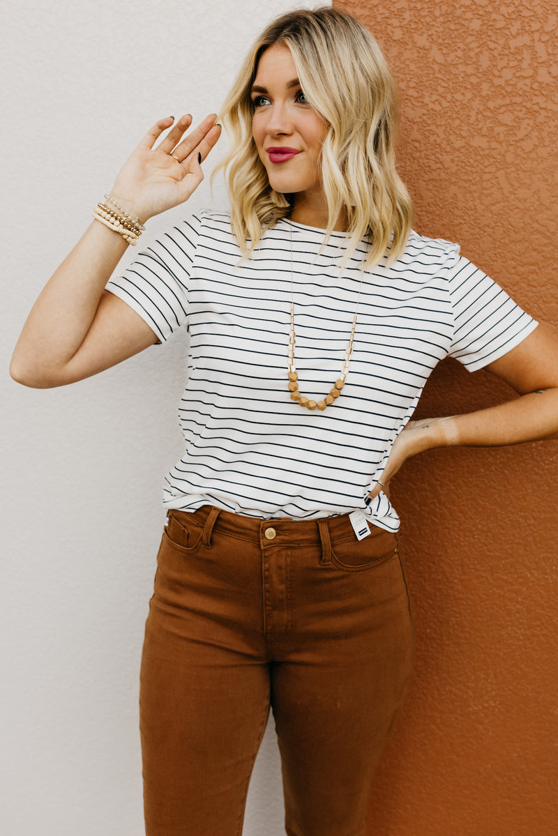 The Sally Striped Staple Tee