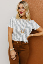The Sally Striped Staple Tee