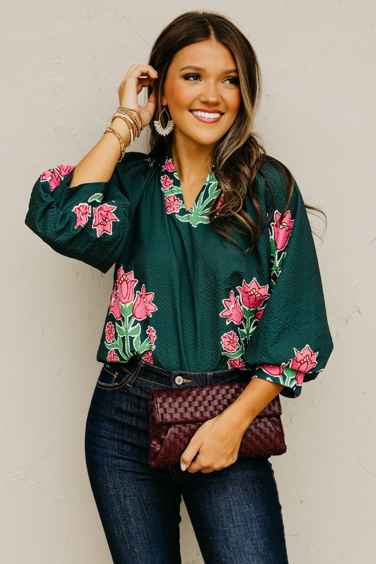 The Missy Floral Woven Top