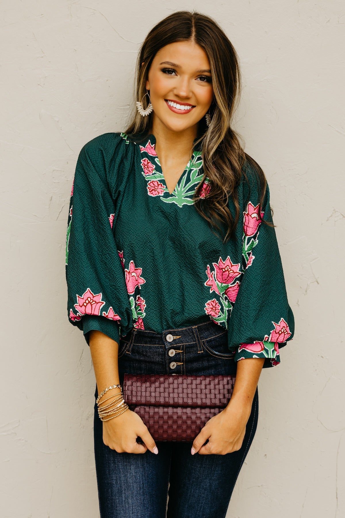 The Missy Floral Woven Top