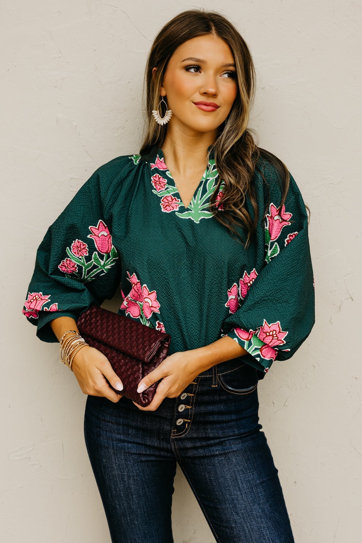 The Missy Floral Woven Top