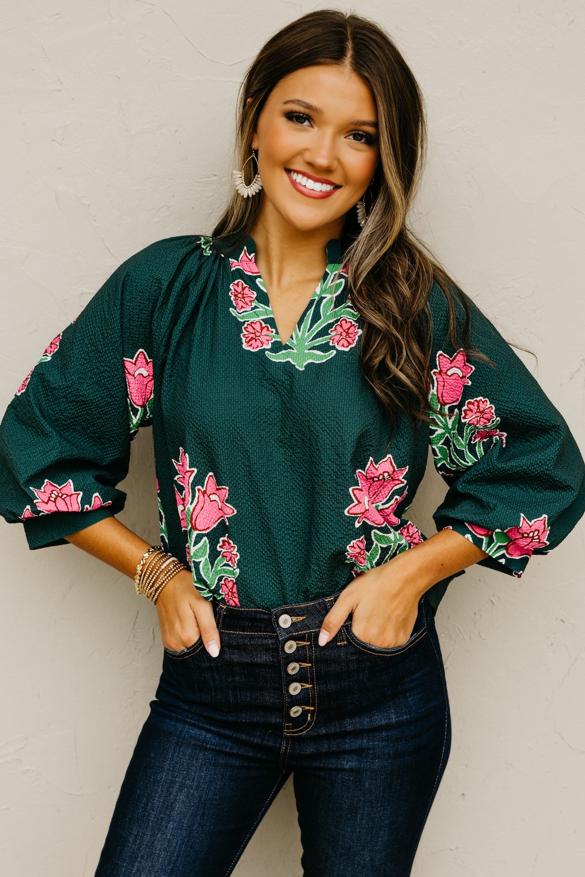 The Missy Floral Woven Top