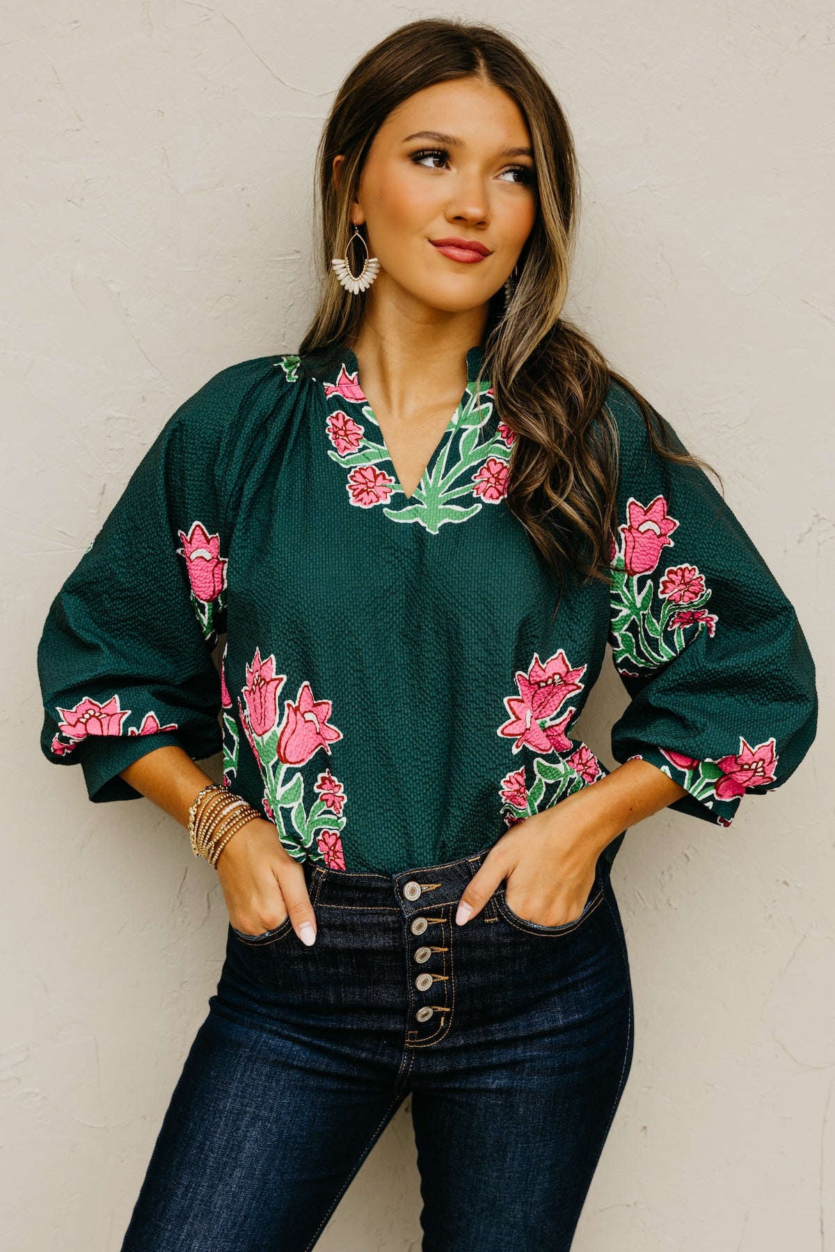 The Missy Floral Woven Top