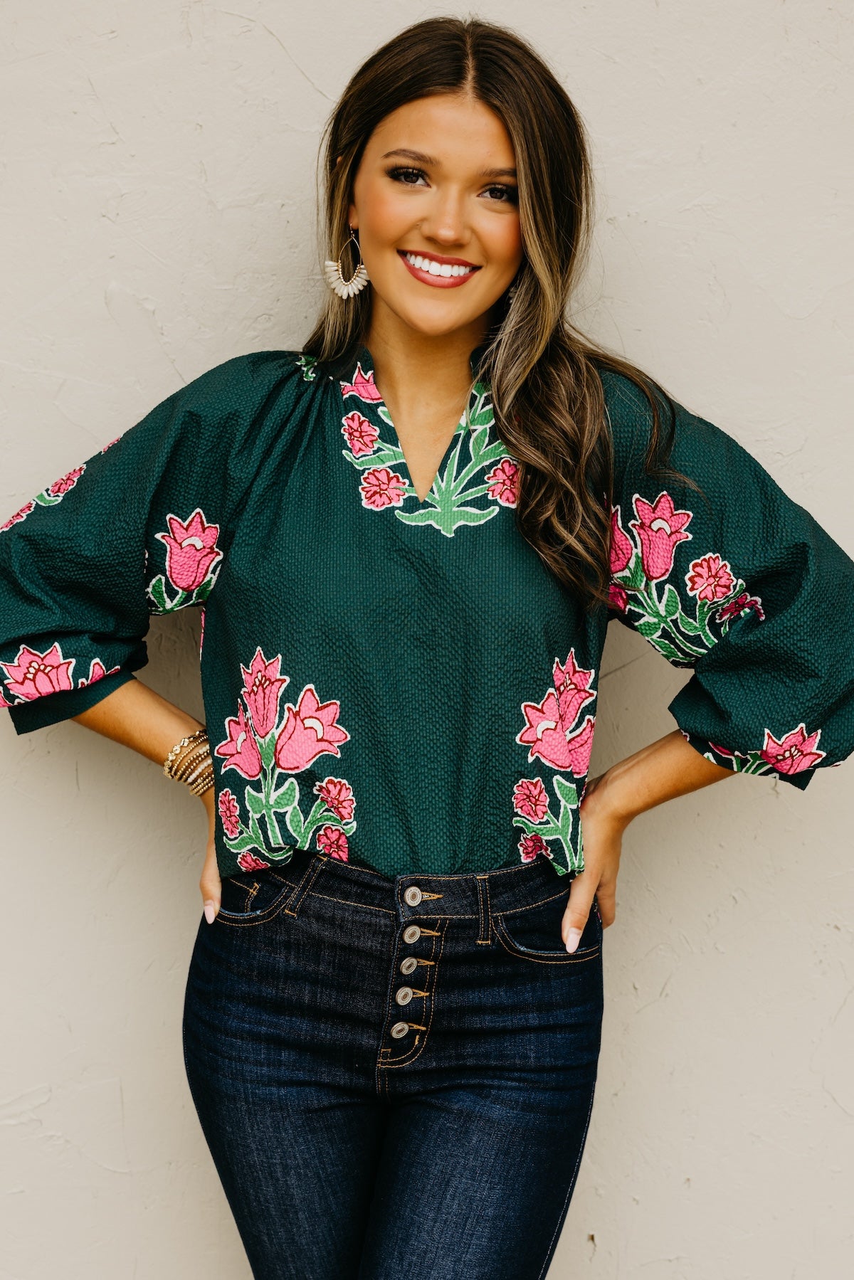 The Missy Floral Woven Top