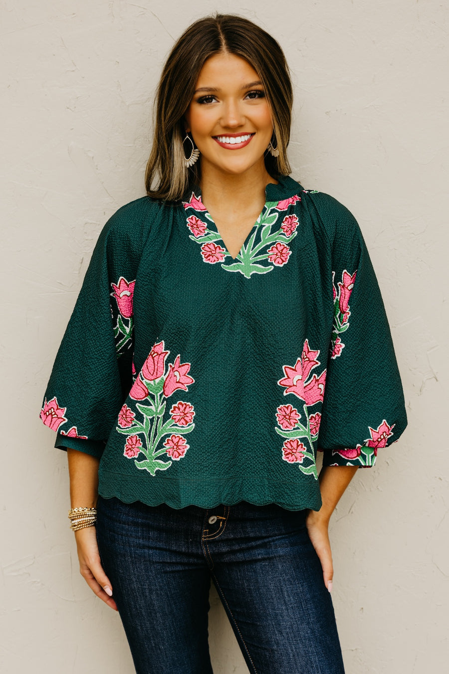 The Missy Floral Woven Top