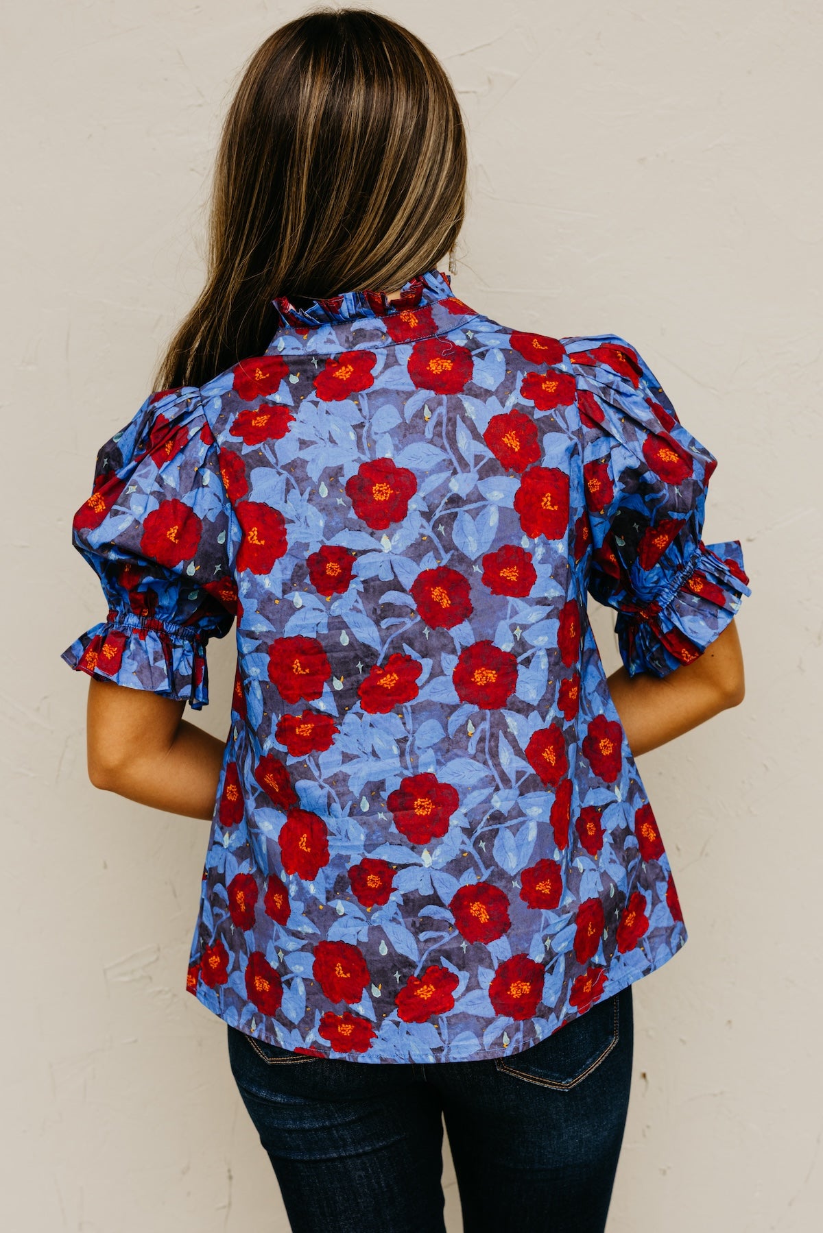 The Marissa Woven Floral Top