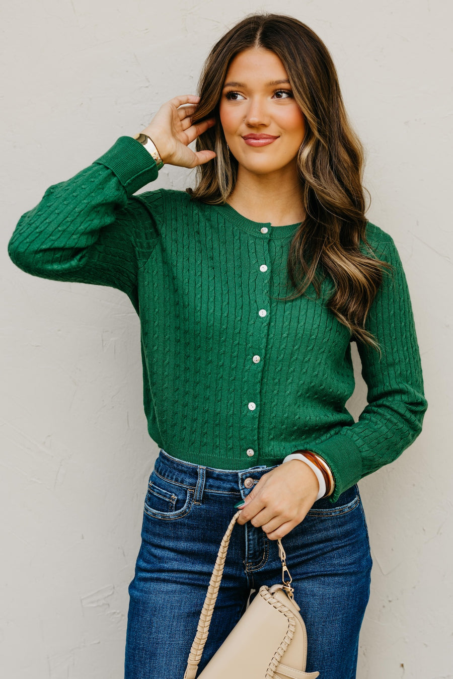 The Osbourne Cable Knit Sweater Cardigan