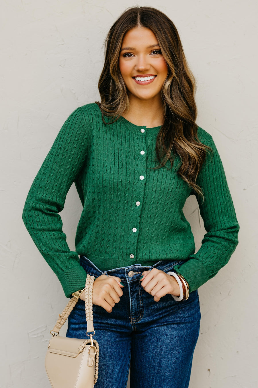 The Osbourne Cable Knit Sweater Cardigan