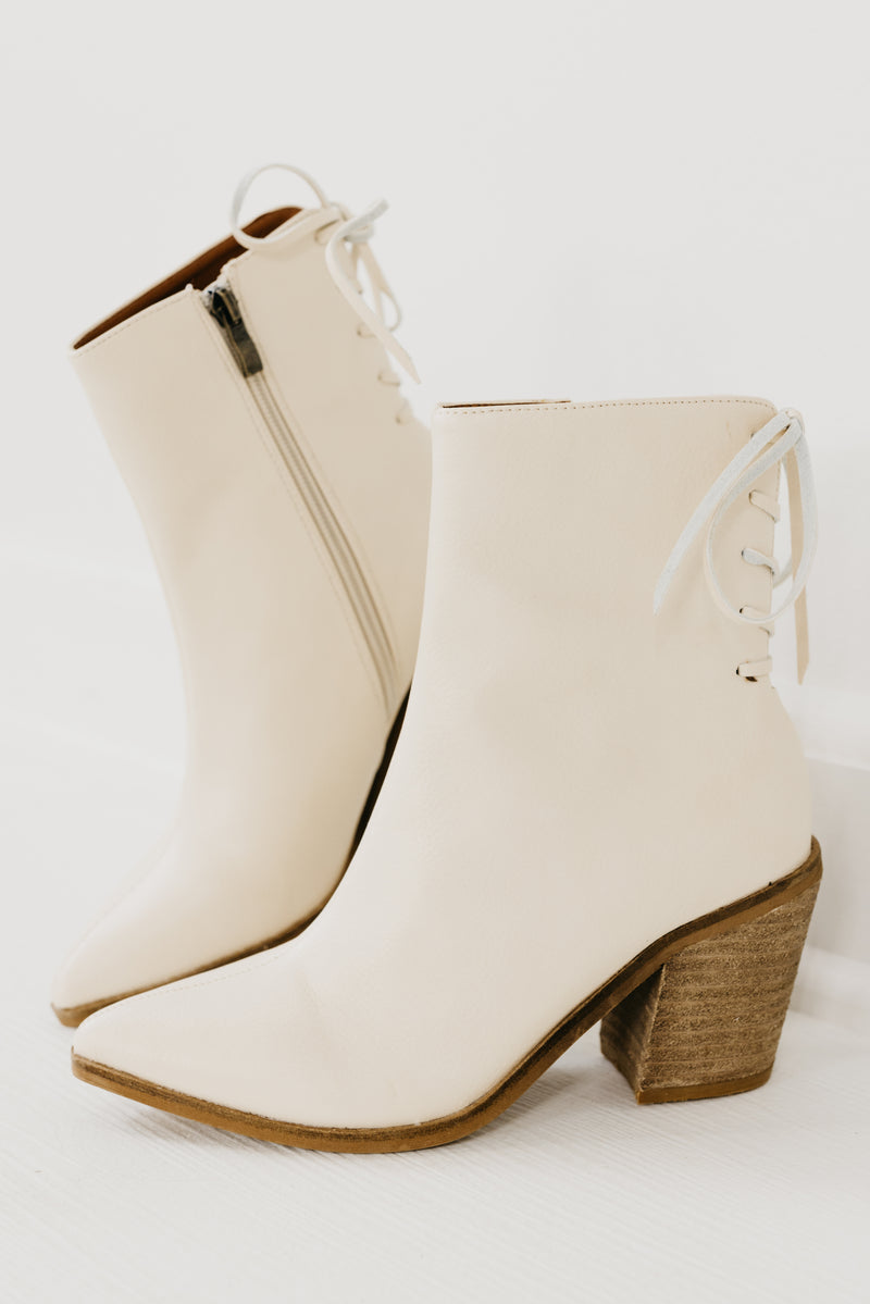 The Aster Lace Up Bootie