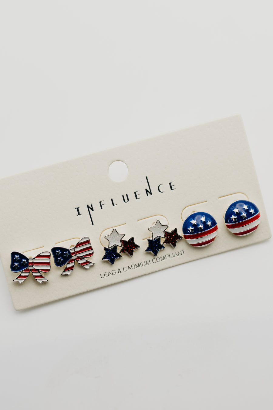 The Ginny Patriotic Earring Set