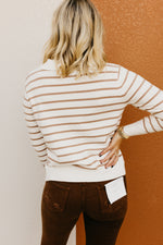 The Cassius Striped Collared Sweater