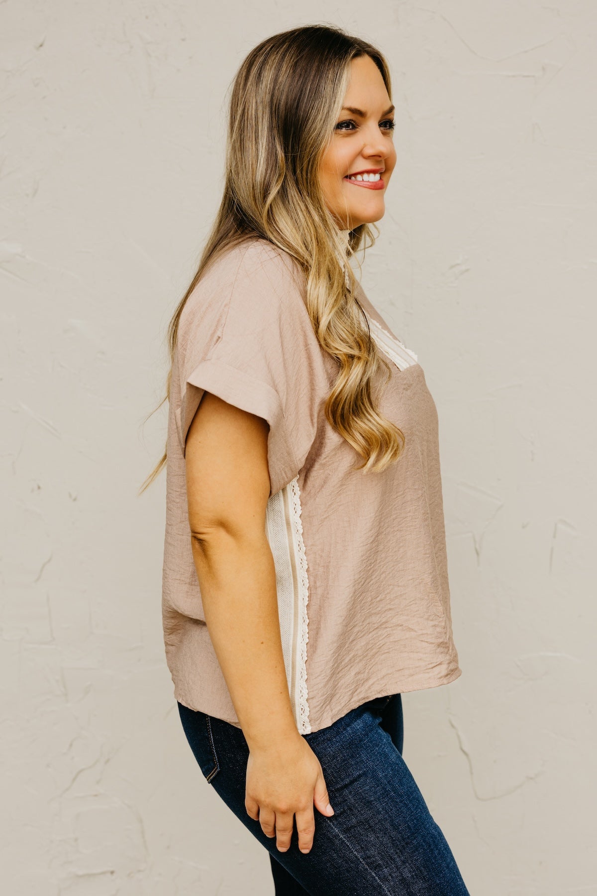The Richie Contrast Popover Blouse