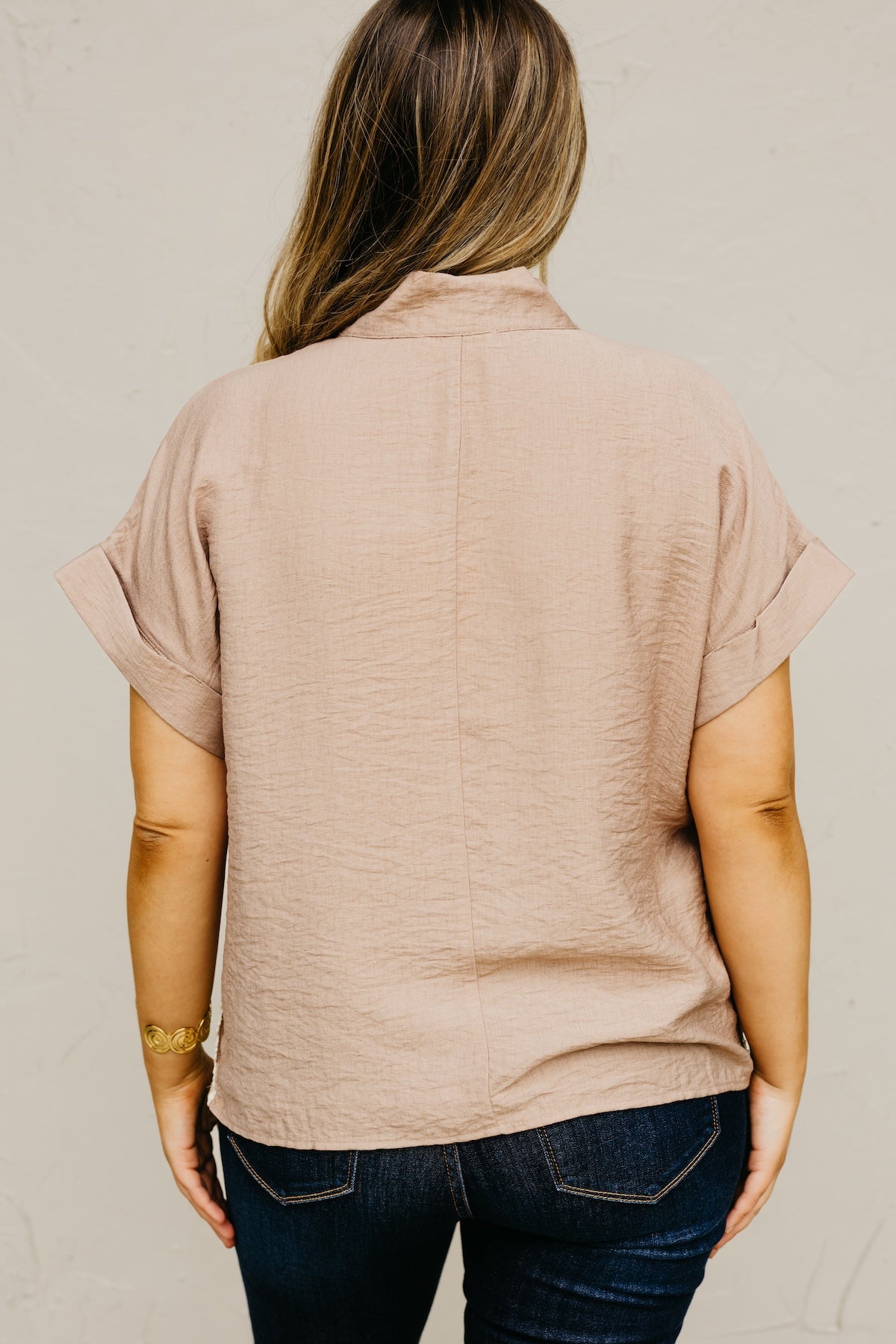 The Richie Contrast Popover Blouse