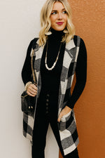 The Christine Buffalo Plaid Cardigan Vest