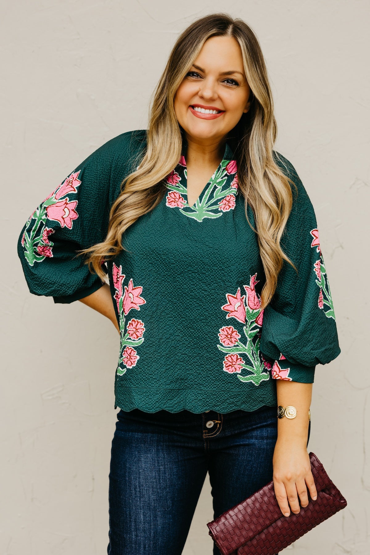The Missy Floral Woven Top