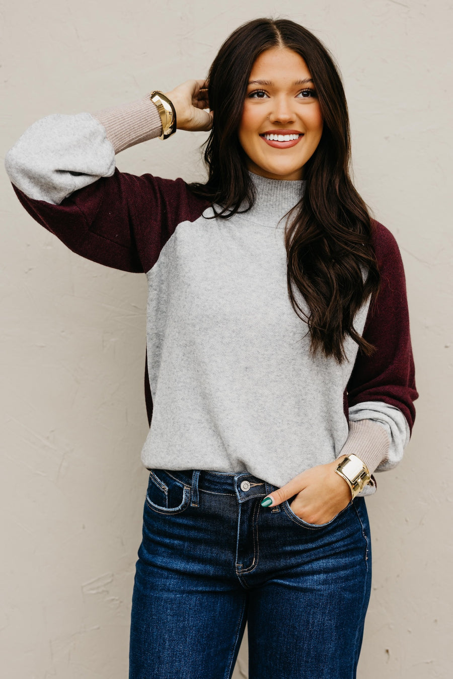 The Bentlee Mock Neck Sweater