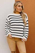 The Kylen Striped Loose Sleeve Sweater