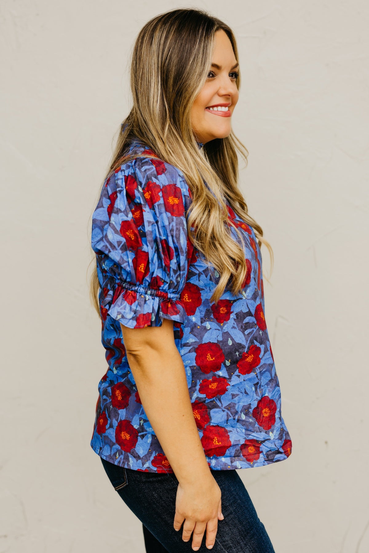 The Marissa Woven Floral Top