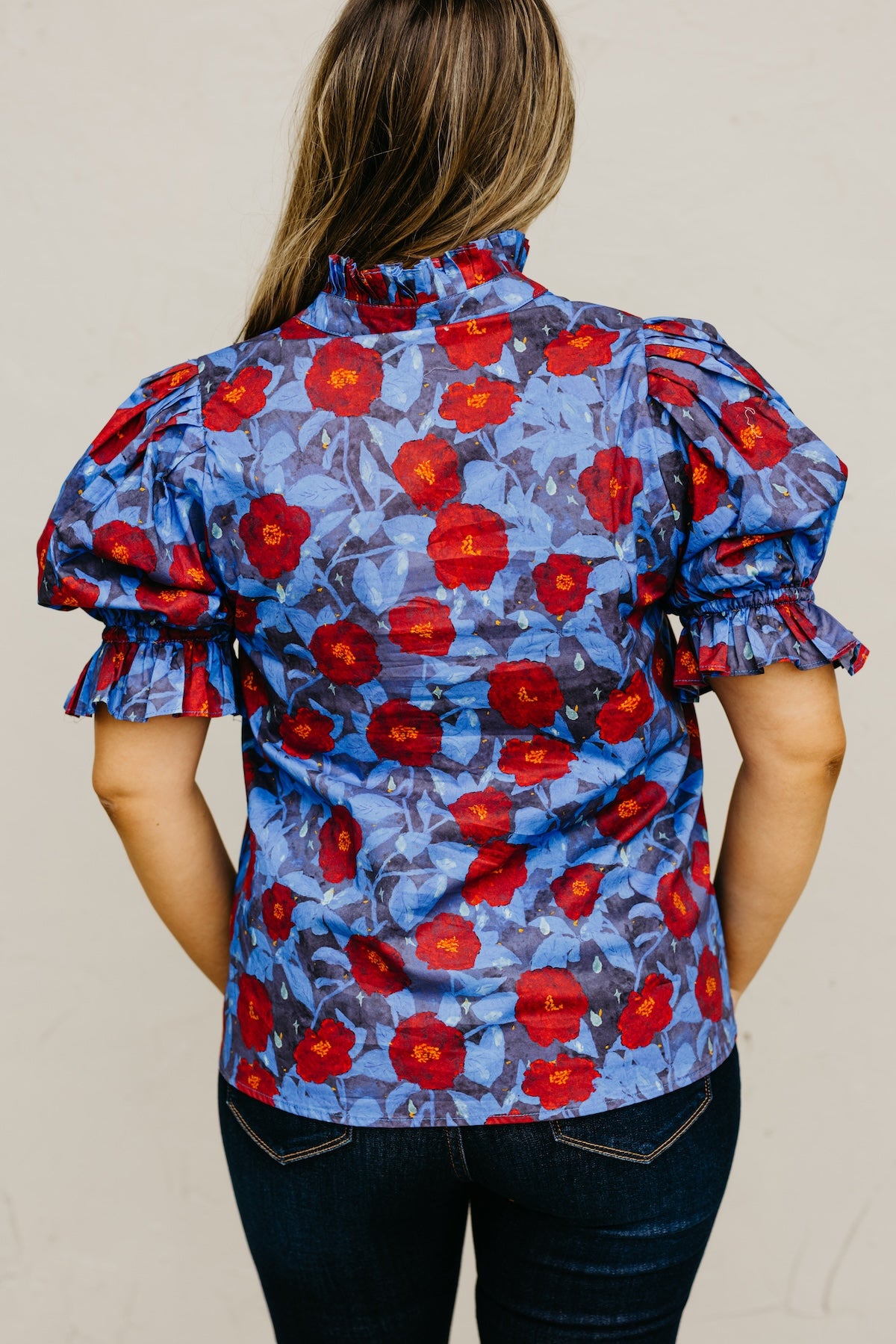 The Marissa Woven Floral Top