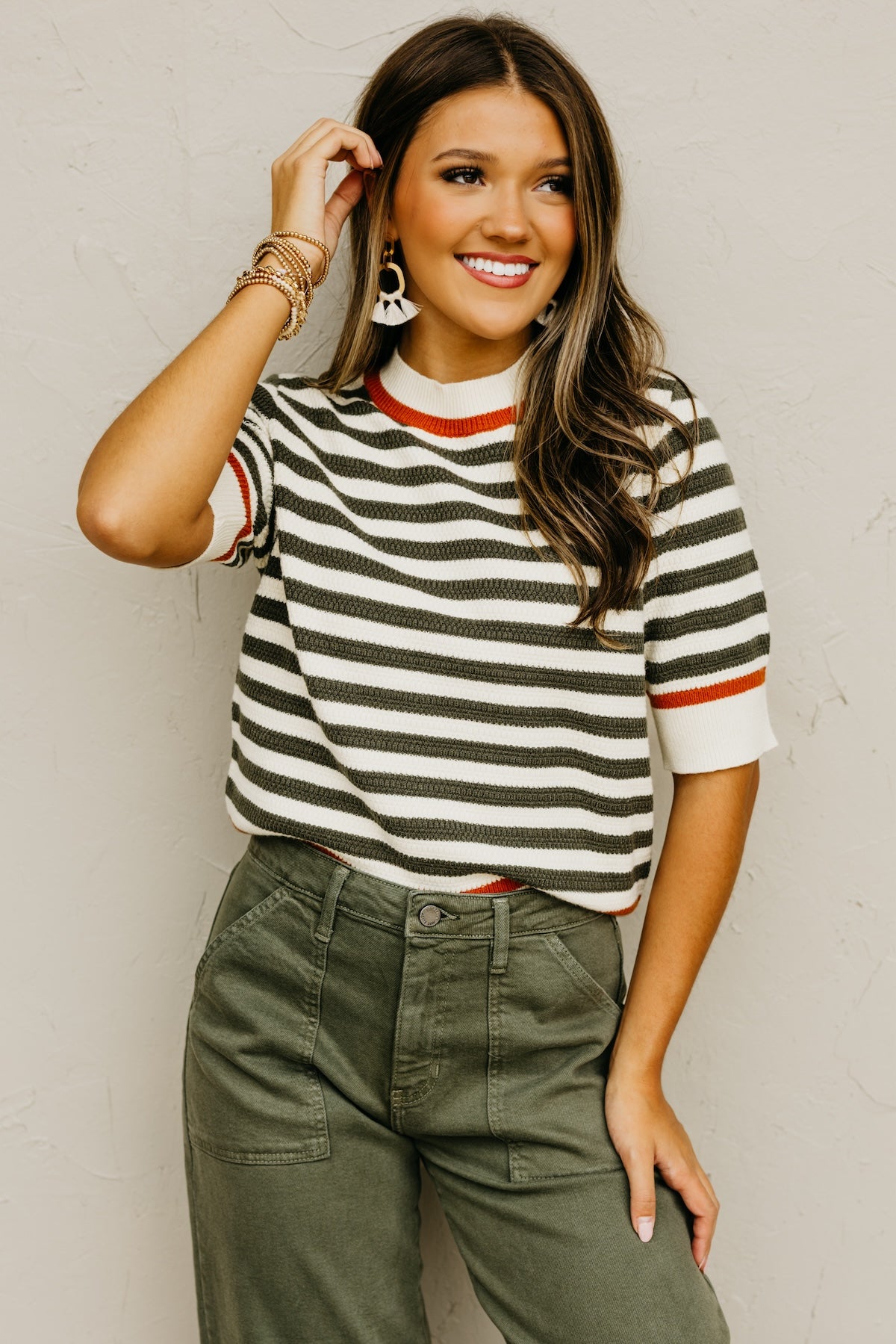 The Jezabel Striped Knit Top