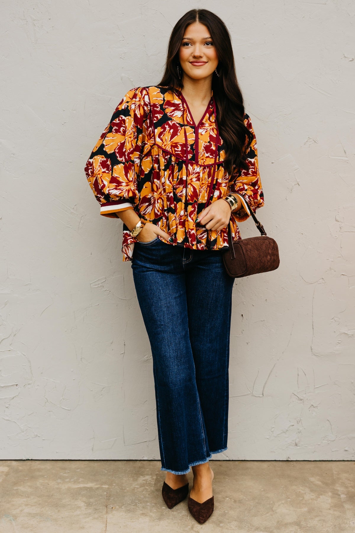 The Amber Floral Babydoll Top