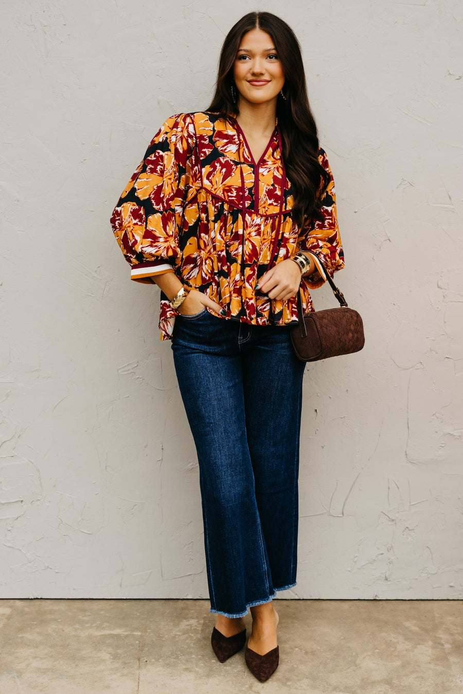 The Amber Floral Babydoll Top