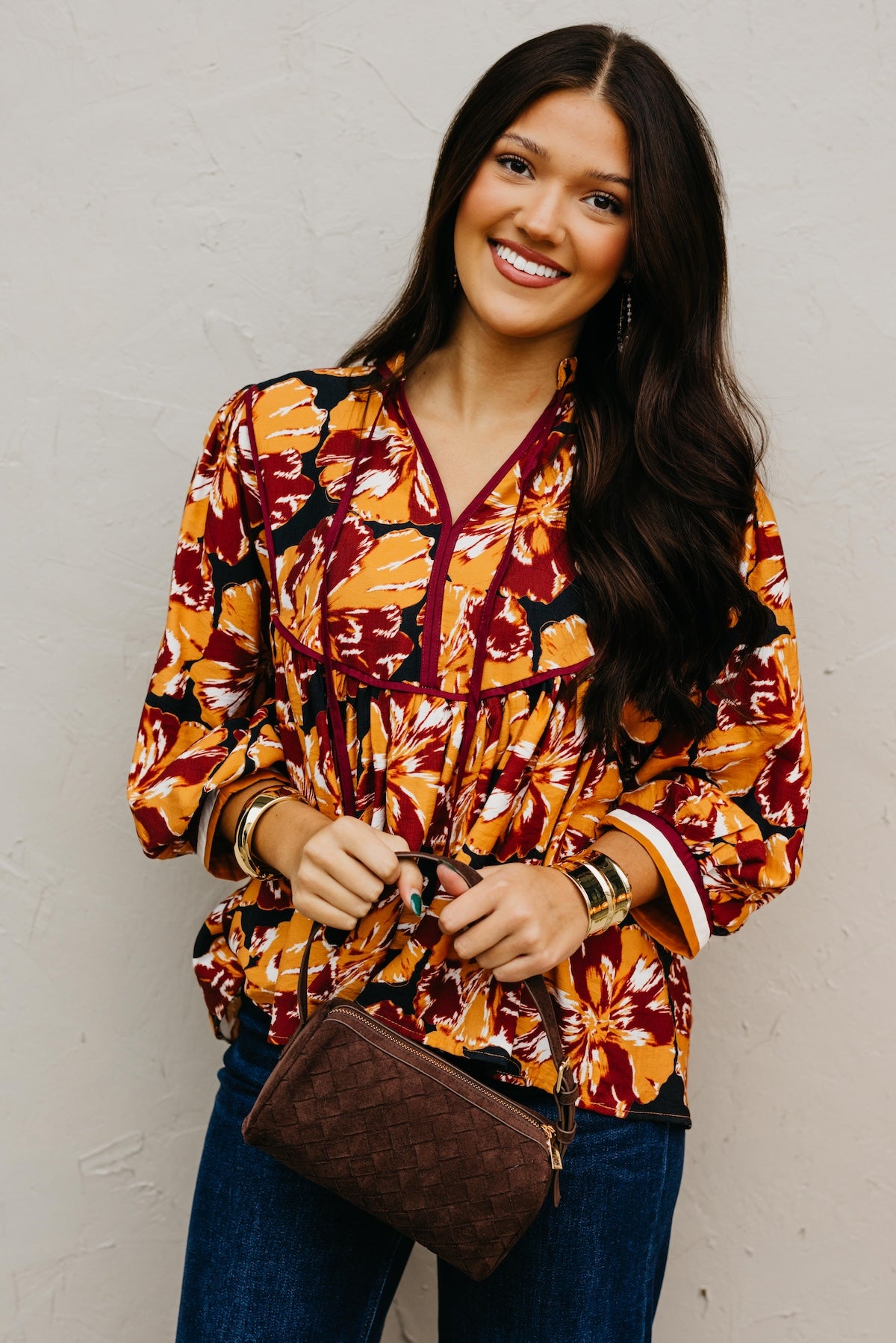 The Amber Floral Babydoll Top