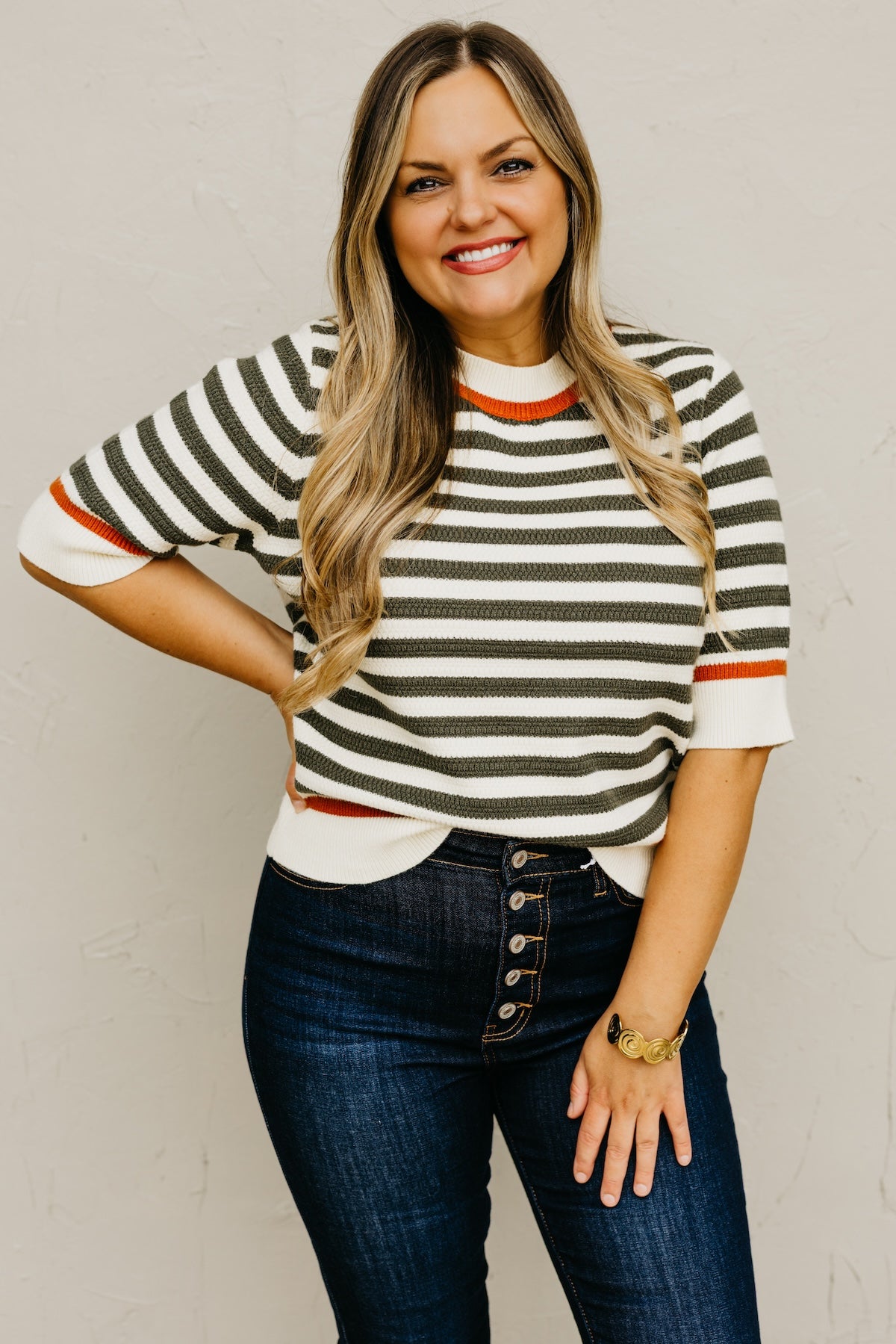The Jezabel Striped Knit Top