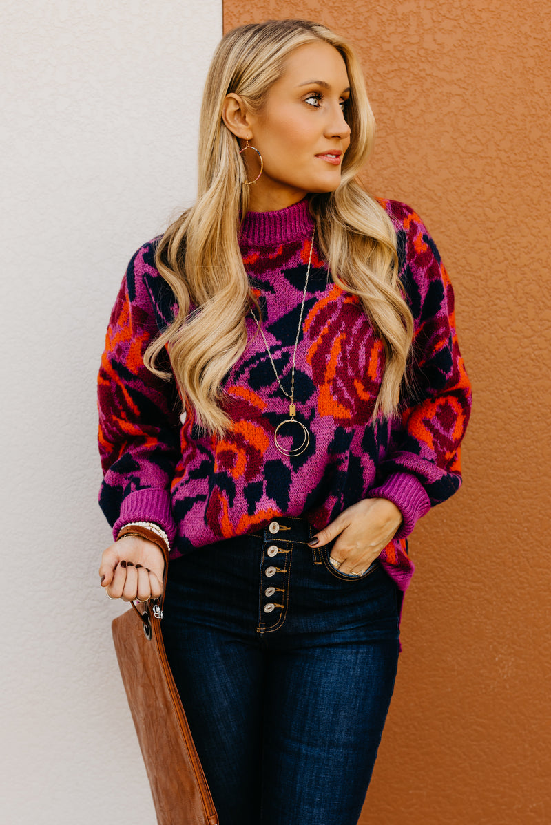 The Aryanna Floral Sweater